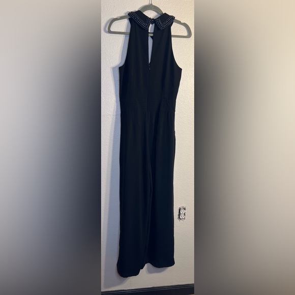 Anthropologie Elevenses Coraline Beaded Collar Jumpsuit - Picture 3 of 7